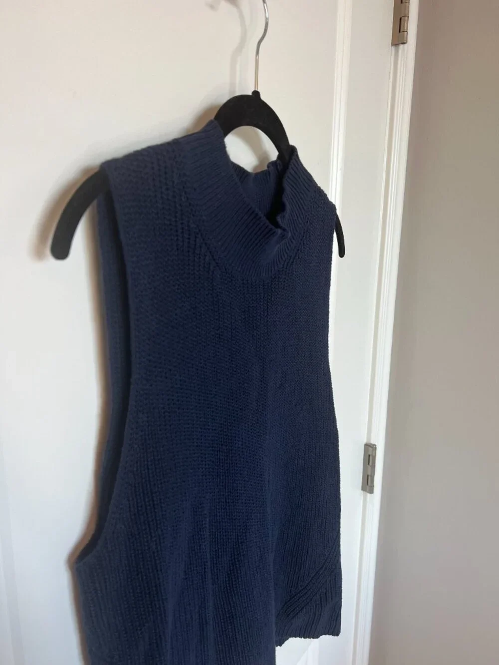 Loft Navy Sleeveless Sweater Vest XL - Picture 5 of 10
